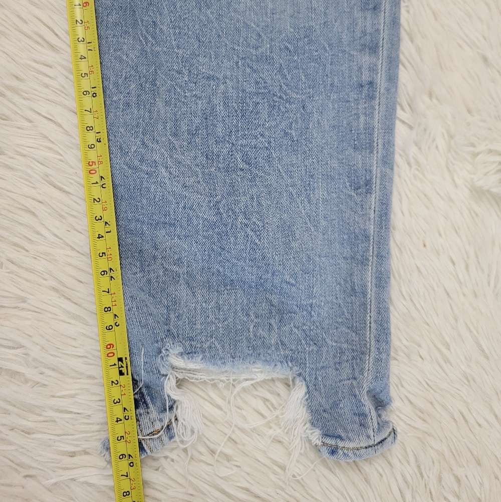 Rag & Bone Dre Low Rise Slim Boyfriend Jeans Women's Sz 31 Ankle Crop Distressed - Picture 9 of 9